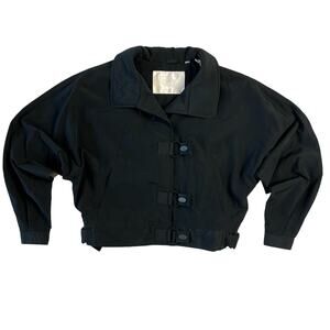 Bobbie Burns Women's Black Medium Ski Jacket 80's Retro Glam Style